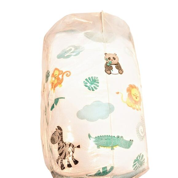 ZOO ANIMALS 25 Count Baby Disposable Diapers Size 2 ADORABLE Panda Giraffe Lion - Picture 2 of 11